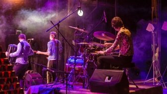 Band playing in Odesa